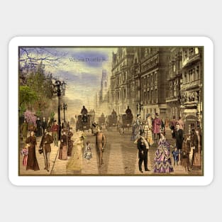 Victorian Picadilly Street Sticker